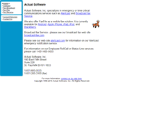Tablet Screenshot of actualsoftware.com